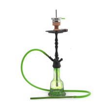 Кальян AMY Deluxe - 043 Black Green (Luxus Shisha) 75см (Полный комплект)