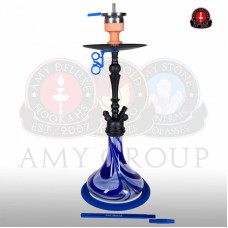 КупитьКальян AMY Deluxe - 057 PSMBK Blue (Globe) 70см (Полный комплект)