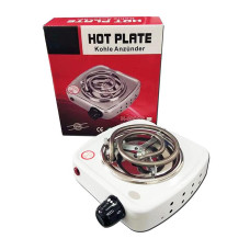 КупитьПлитка для розжига угля электрическая HOT PLATE H-009A (Белая) 500W