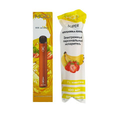 Электронная сигарета HQD SUPER - Strawberry Banana (Клубника банан) 600т