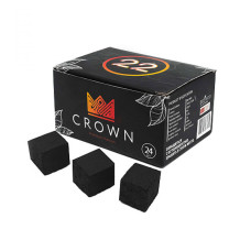 Уголь для кальяна кокосовый — Crown 24 шт 22мм