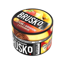 КупитьСмесь BRUSKO MEDIUM 50г - Персик с бананом и клубникой