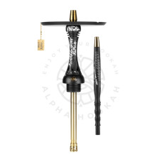 Кальян Alpha Hookah - X SS VNDL Jet Black 55см (Без колбы)