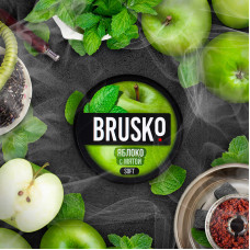 КупитьСмесь BRUSKO STRONG 50г - Яблоко с Мятой