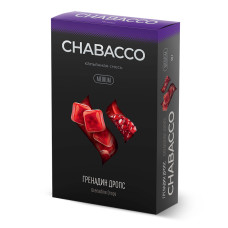 КупитьСмесь Chabacco STRONG 50г - Grenadine Drops (Гренадин Ментоловые леденцы)