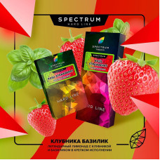 Табак Spectrum Hard Line 25г - Basil Strawberry (Клубника Базилик)