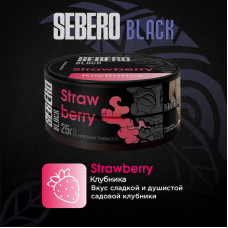 Табак Sebero Black 25г - Strawberry Banana (Клубника банан)