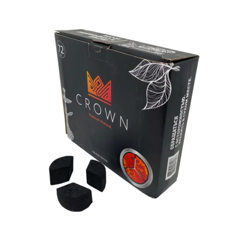 Уголь для кальяна кокосовый — Crown Kaloud Edition 72 шт