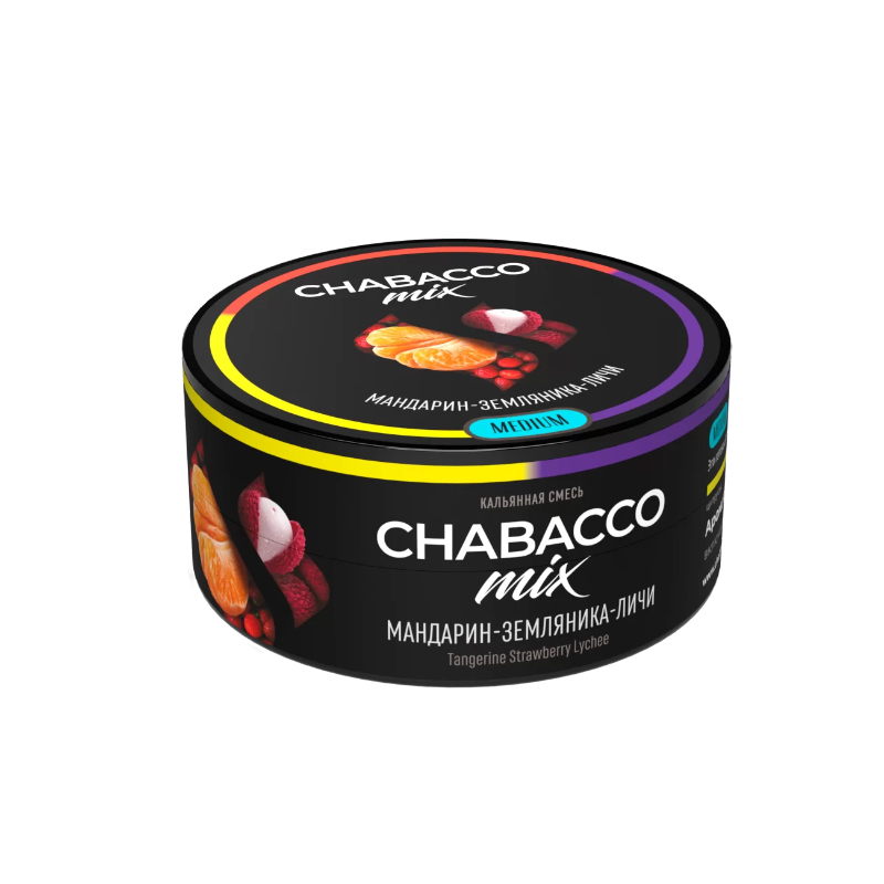 Смесь Chabacco Mix Medium 40г - Tangerine Strawberry Lychee (Мандарин Земляника Личи)